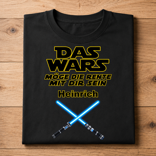 Das Wars Rente - Personalisierbares Herren T-Shirt